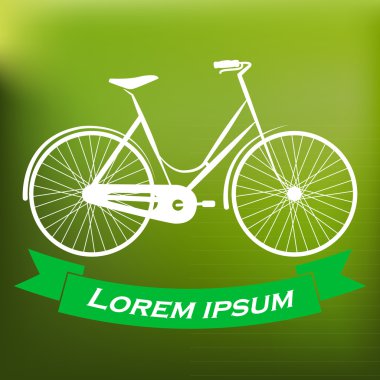 Bisiklet vektör simgesi