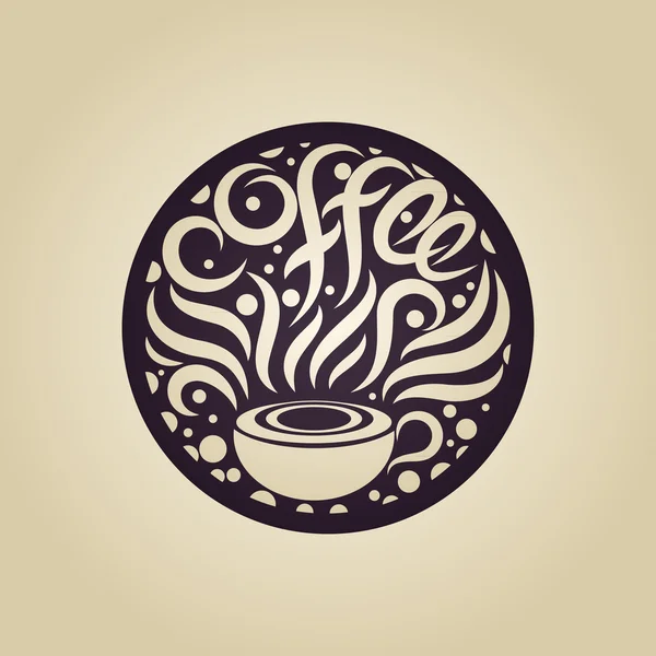 Kahve Logo vektör — Stok Vektör