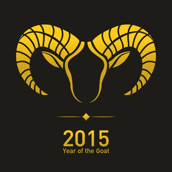 Feliz Año Nuevo 2015, año de la cabra — Archivo Imágenes Vectoriales