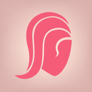 Soyut logo vektör tasarım şablonu, kadınlar simgesi.