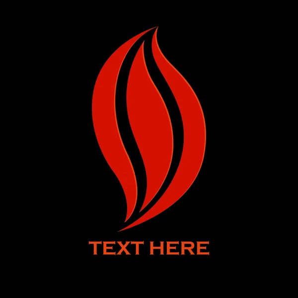 Ícone do fogo, modelo abstrato do projeto do vetor do logotipo . —  Vetores de Stock