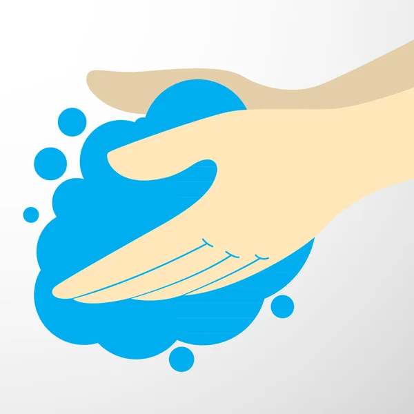 Icône de lavage des mains — Image vectorielle