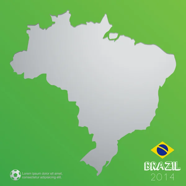 Football Brésil Infographi — Image vectorielle