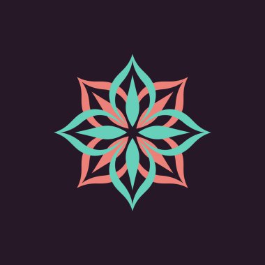 Lotus çiçeği logo vektörü