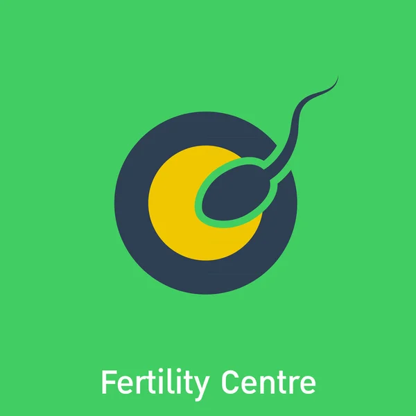 Вектор логотипу сперми та яєчних клітин — стоковий вектор