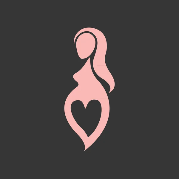 孕妇标志矢量 — 图库矢量图片