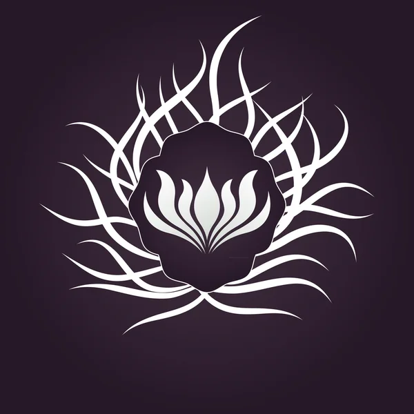 Lotus flor logo vector — Vector de stock