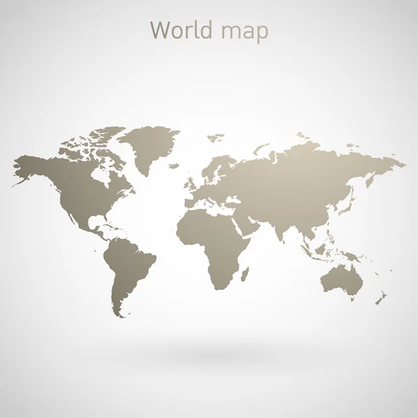 Vetor de mapa mundial — Vetor de Stock