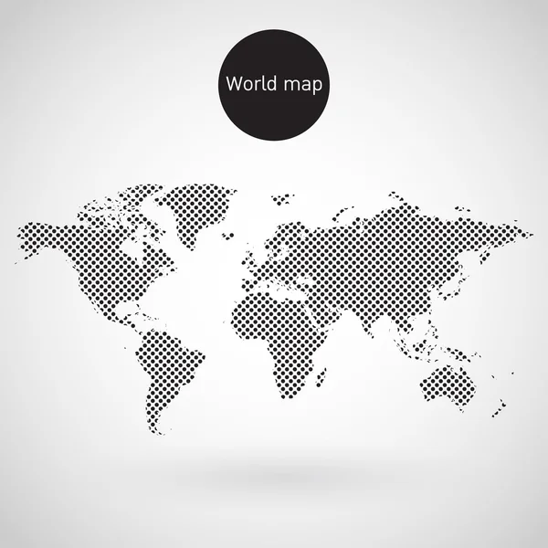 Vetor de mapa mundial — Vetor de Stock