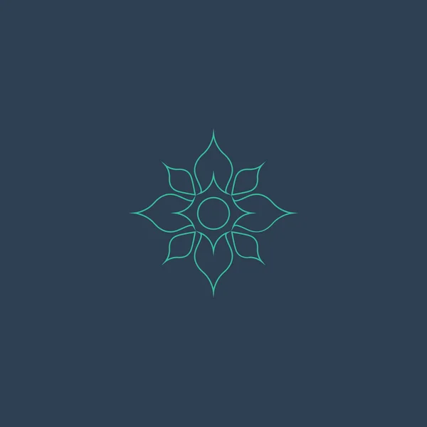 Lotus logo vector — Archivo Imágenes Vectoriales