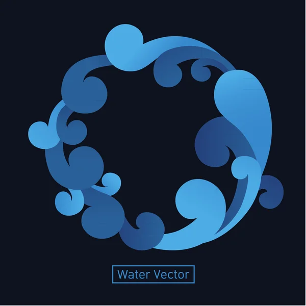 Wasser-Vecto — Stockvektor