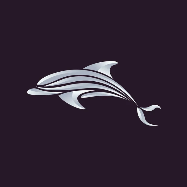 Vector delfín — Vector de stock