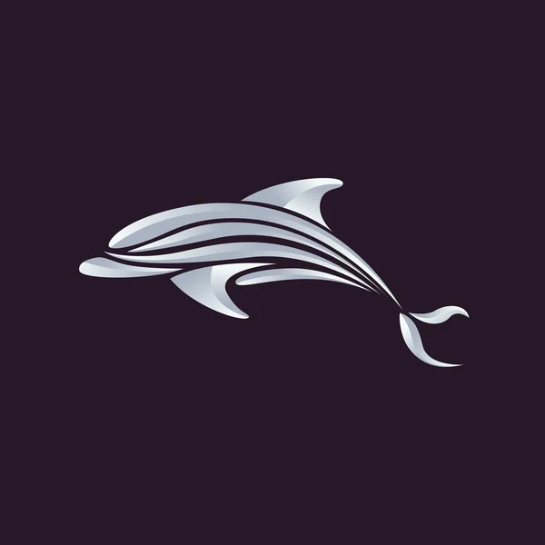 Vecteur de dauphins — Image vectorielle