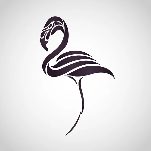 Vector logotipo Flamingo — Vetor de Stock