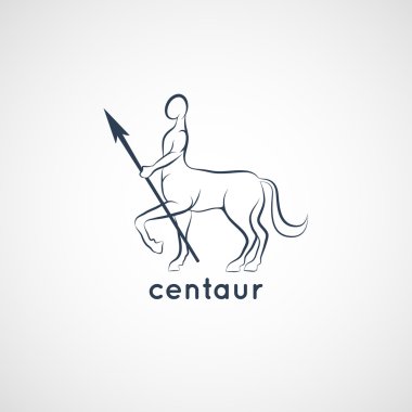 centaur logo vector clipart