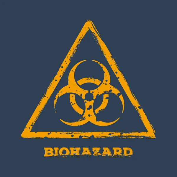 Biohazard logo vector — Stockvector