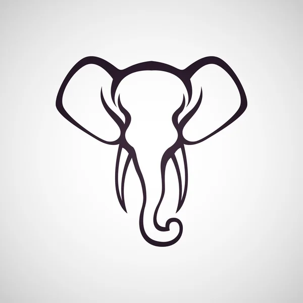 Elefant-Logo-Vektor — Stockvektor