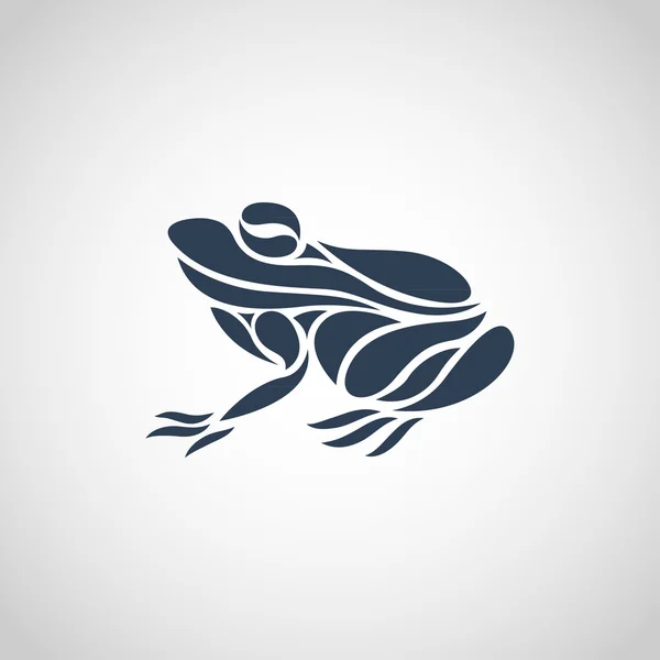 Логотип лягушки — стоковый вектор