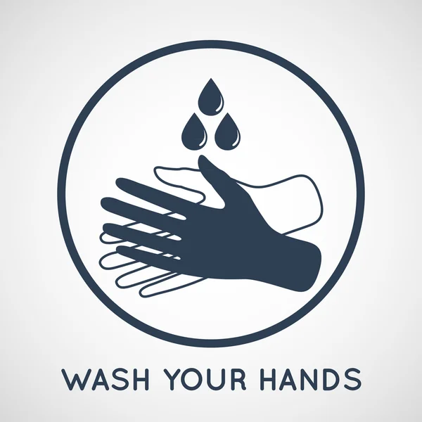 Wash your hands symbol — Stock Vector