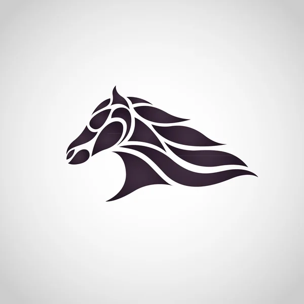 Cheval symbole vecteur — Image vectorielle