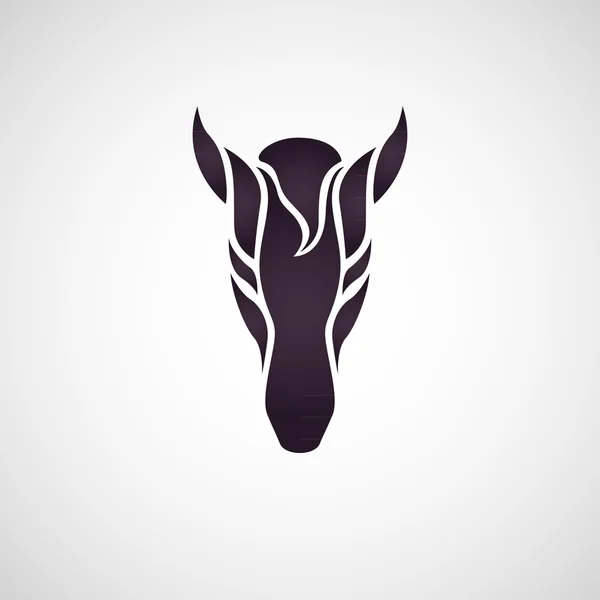 Paardenkop - vectorillustratie — Stockvector