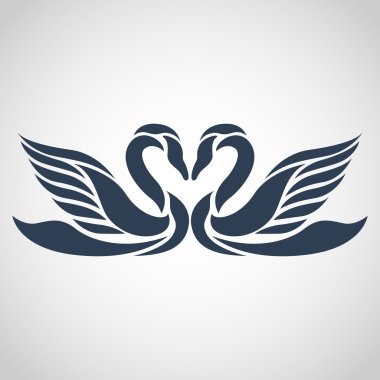 Kuğu logo vektör