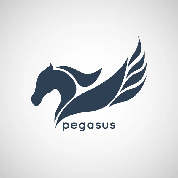 Pegasus logo vector — Stock Vector