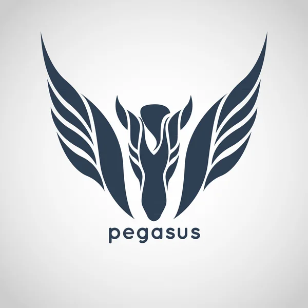 Vecteur de logo pegasus — Image vectorielle