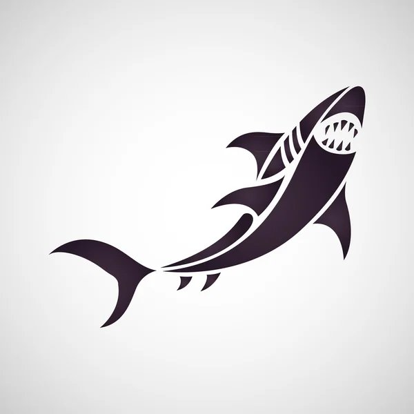 Вектор логотипа акулы — стоковый вектор