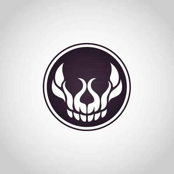 Totenkopf-Logo — Stockvektor