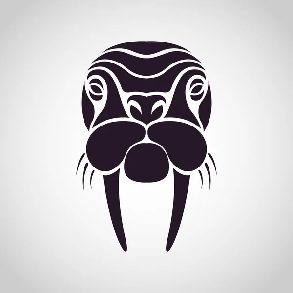 Walrus logo vector — Stock Vector