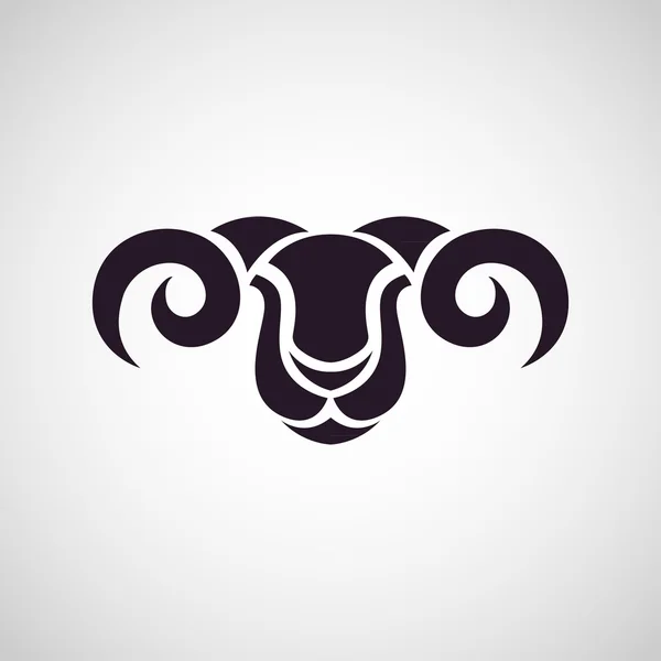 ram skull silhouette