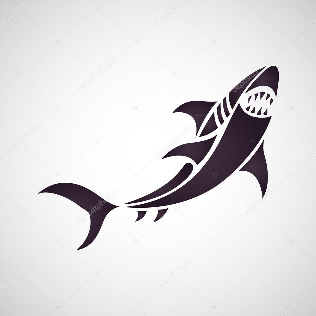 Shark logo vector