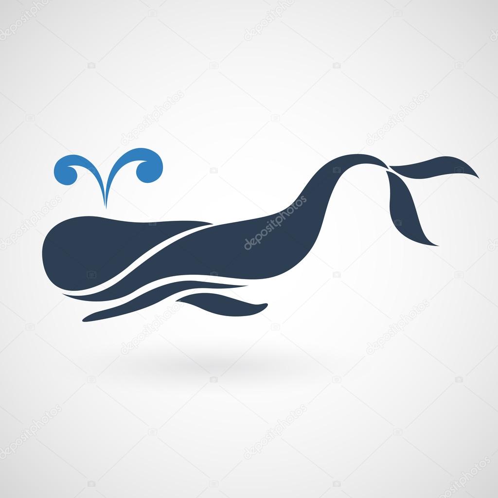 whale logo vector