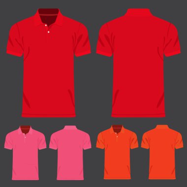 Renk erkek t-shirt. Tasarım şablonu. Vektör çizim