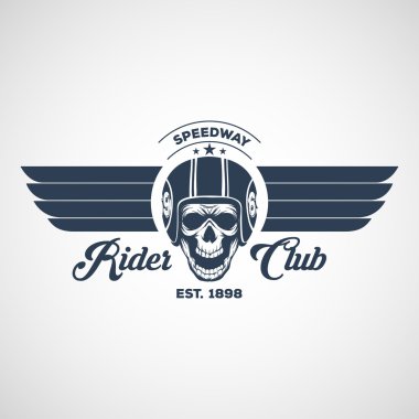 Motor logosu grafik tasarımı. logo, çıkartma, etiket, kol