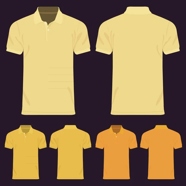 Camisetas para hombres de color. Plantilla de diseño Ilustración vectorial — Vector de stock