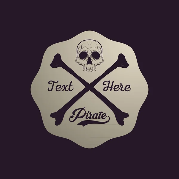 Logo pirata — Archivo Imágenes Vectoriales