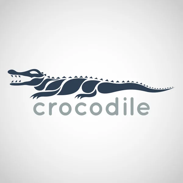 Vetor logotipo crocodilo — Vetor de Stock