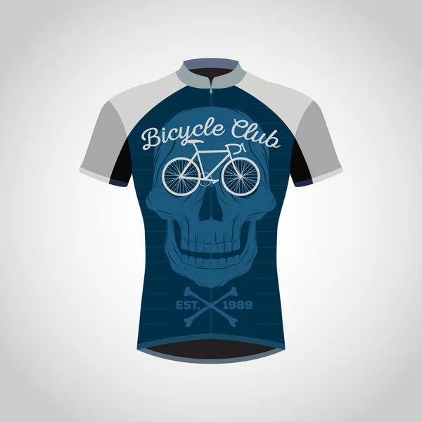 Diseño de camisas de ciclismo — Vector de stock