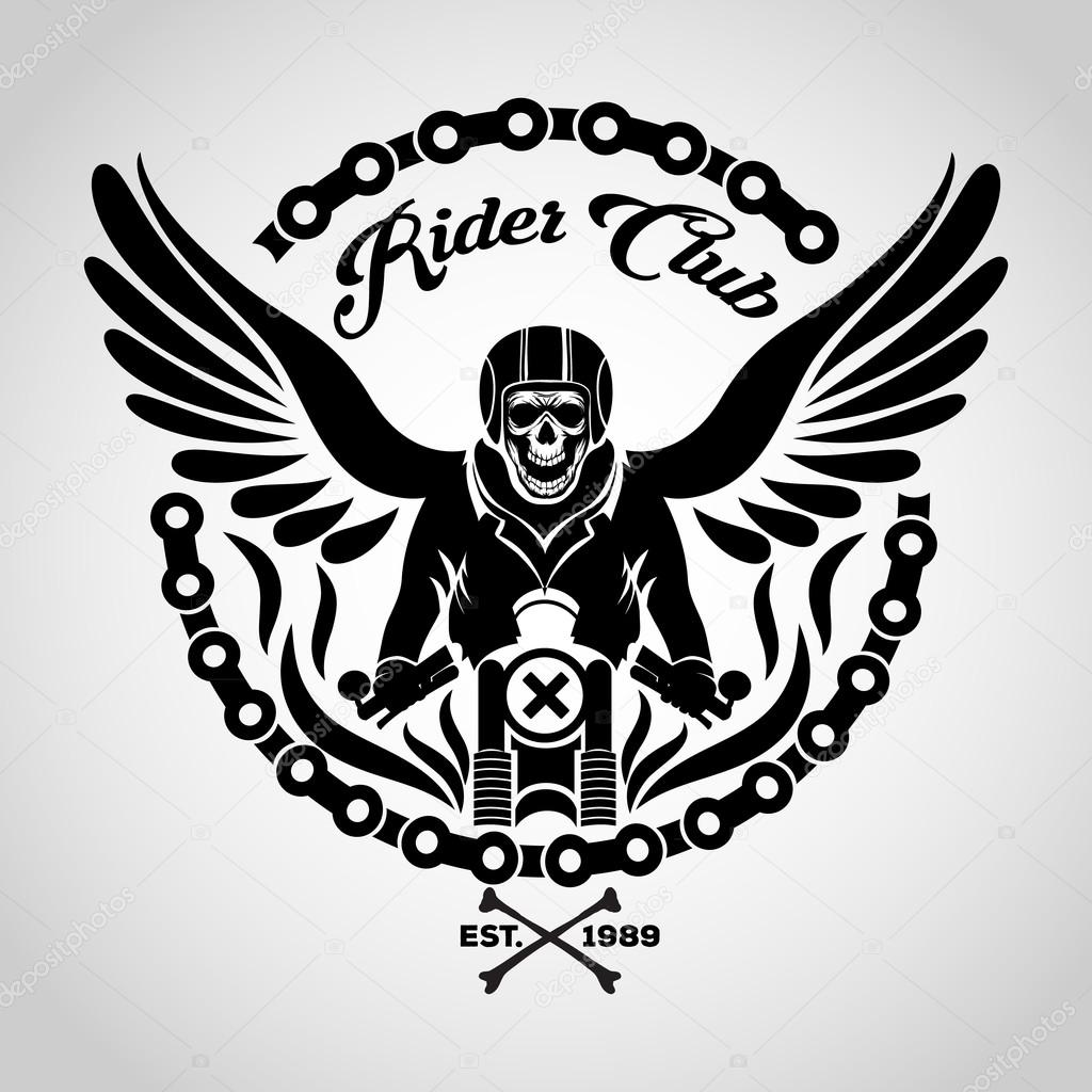 Biker Skull logo