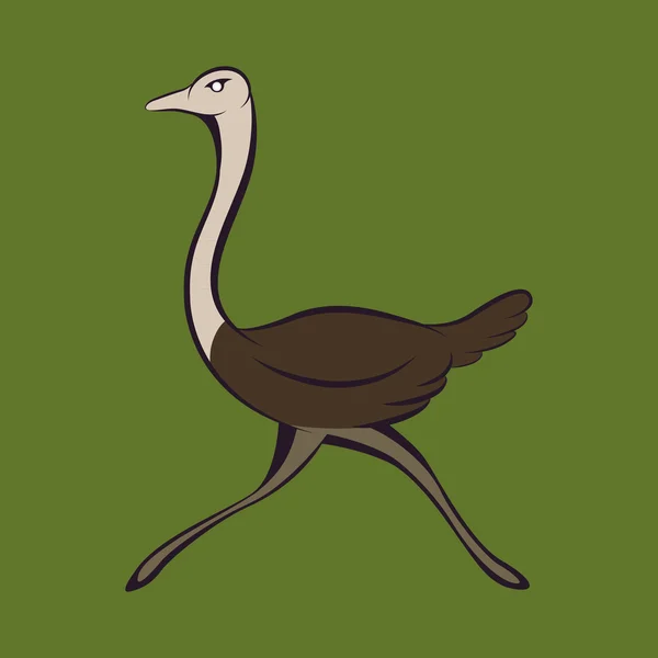 Logotipo da avestruz —  Vetores de Stock