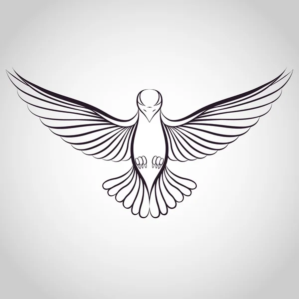 Güvercin logosu — Stok Vektör