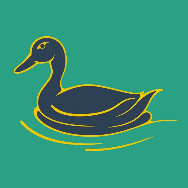 Логотип утки — стоковый вектор