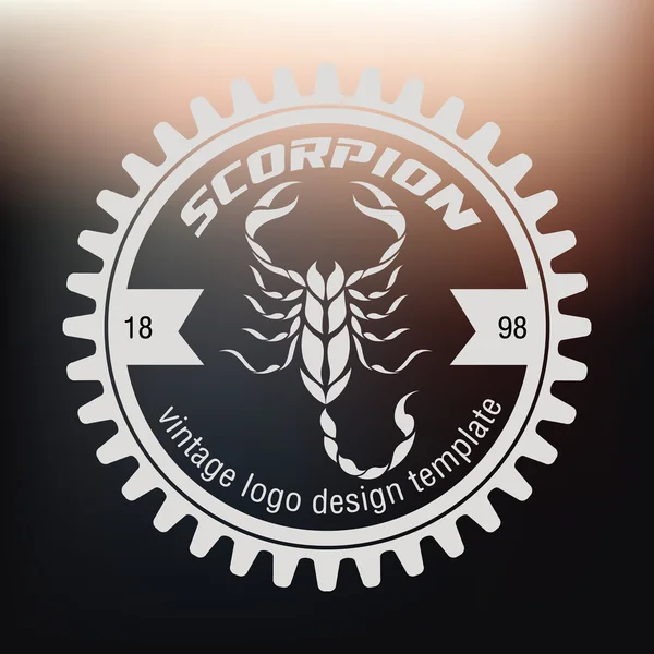 Скорпіон логотип — стоковий вектор