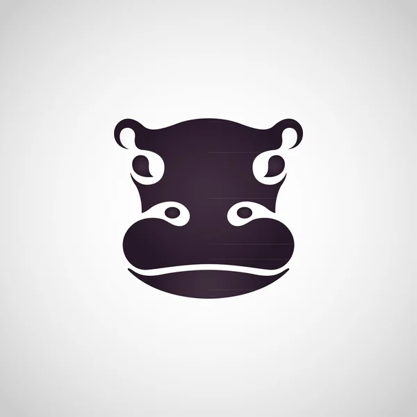 Logotipo do hipopótamo —  Vetores de Stock