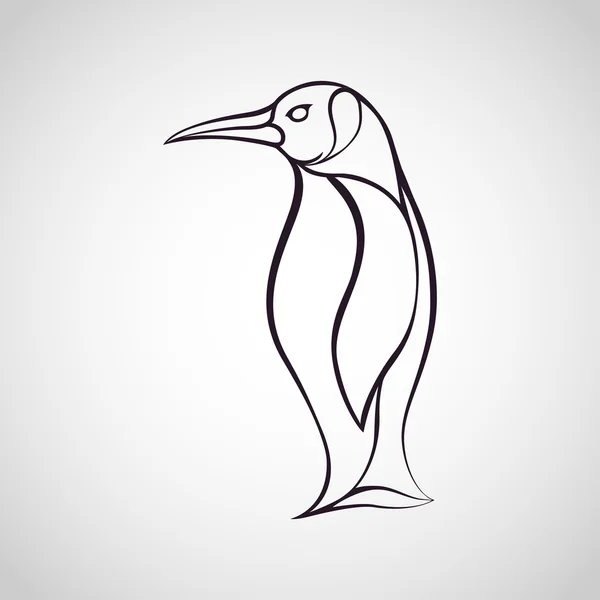 Логотип пингвина — стоковый вектор