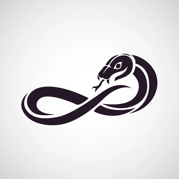 Logo del serpente — Vettoriale Stock