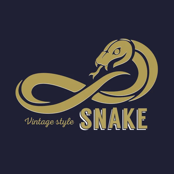 Schlangenlogo — Stockvektor