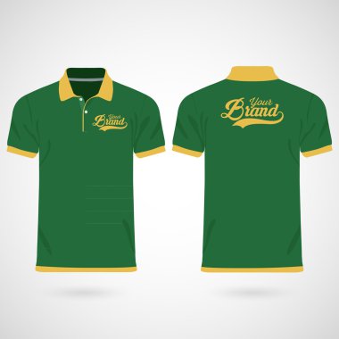Erkek polo gömlekleri renk. Tasarım şablonu. Vektör çizim